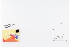 FRANKEN Whiteboard aus Glas, magnetisch beschreibbar, Design-Schreibtafel 60x45