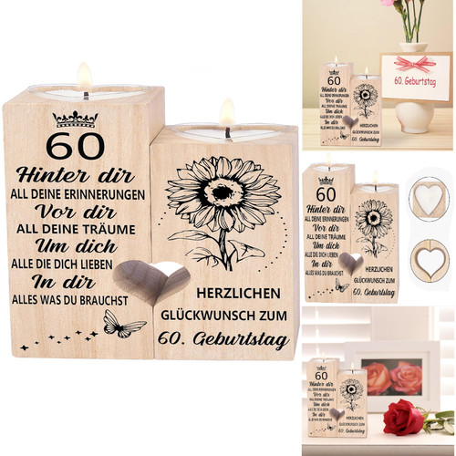 Geburtstag kerzenhalter - 60.,