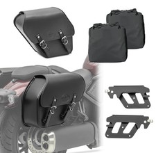 Set 2x Satteltasche + Halter