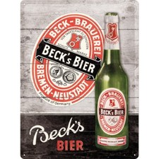 Blechschild beck bier - beck`s,