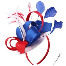 Blumen Haarspange Federn Kleiner Mini Zylinder Hochzeit Fascinator Royal Ascot