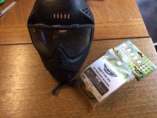 JT Paintball Elite Maske Schwarz Incl Original Verpackter Scheibe In Gelb