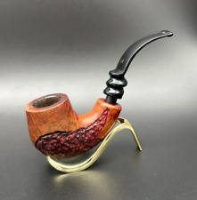 Pfeife Crown Viking Handmade in Denmark -9 mm Filter -Vintage-beraucht-Pipa-Pipe