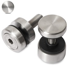 Glaspunkthalter Punkthalter Glashalter Scheibenhalter 42,4 Glasklemme rund flach