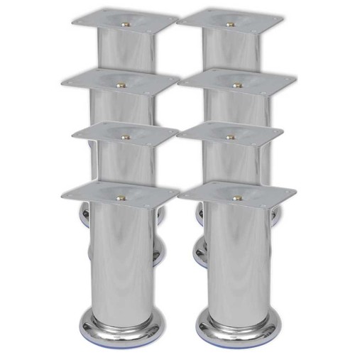 Runde sofabeine stk chrom - runde,