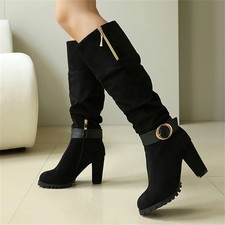 Damen Slouchy Kniehohe