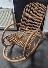 Schaukelstuhl Bambus 60er 70er