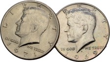 USA 1/2 Dollar 1969 1971