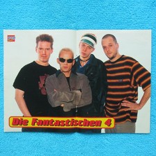 DIE FANTASTISCHEN VIER Fanta 4 POSTER POP ROCKY 2 Seiten Jon Bon Jovi Masterboy