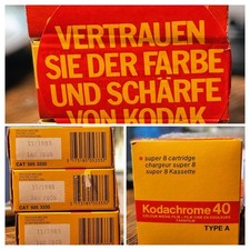 3x Kodak Chrome 40 Super 8