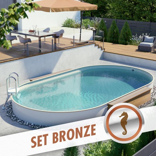 Xxl ovalpool set bronze - xxl, x