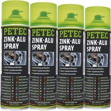 4x 500 mL PETEC ZINK-ALU SPRAY