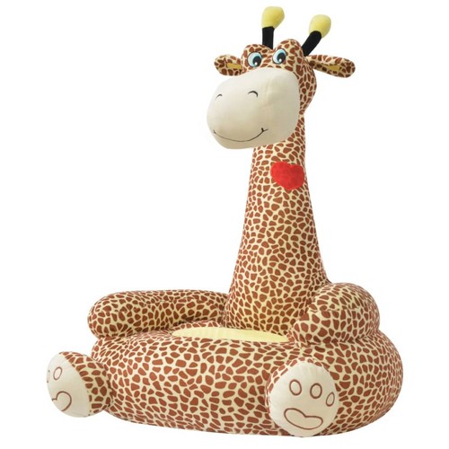 Plüsch kindersessel giraffe - plüsch-kindersessel,