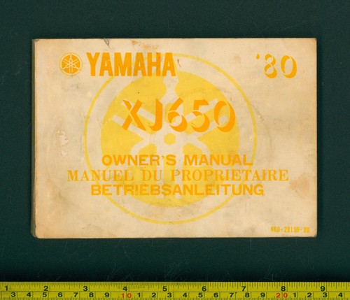 Yamaha xj650 betriebsanleitung - xj650,