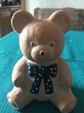 Spardose Teddybär aus Ton ca