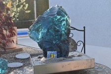 Gartendekoration Glasbrocken