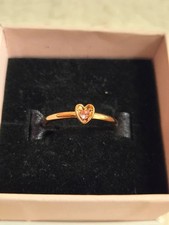 Ring Herz Edelstein neu Rose