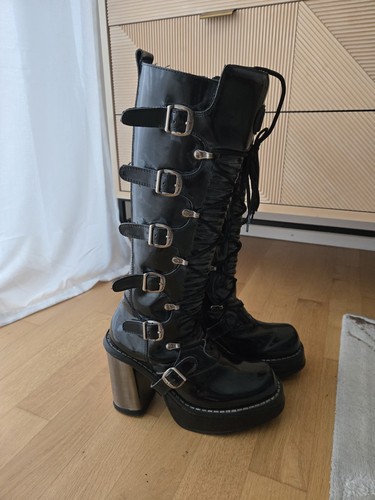 New rock lackleder - rock, stiefel