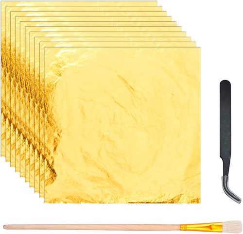 Blattgold 150 blatt 14x14cm - blattgold,