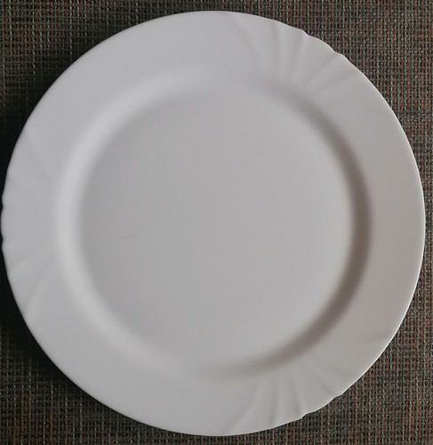 Teller weiß groß 32 cm - x,