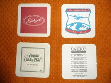 4 verschiedene / sehr seltene Sonder Bierdeckel -Brauerei  Bitburger !!