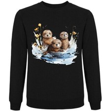 Sweatshirt Schwarz Otter
