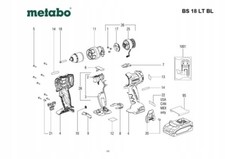 METABO Gehäuse für Akku-Bohrschrauber BS 18 LT BL, SB 18 LT BL, BS 18 LT BL Q