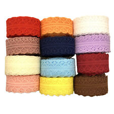 1m/4,5m Spitze Spitzenband Farbwahl Zierband Deko Nähen DIY Basteln Spitzenborte