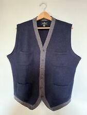 Nigel Cabourn Mainline 100% Lambswool Weste Size 52 Made In Scotland USED Top