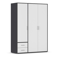 Drehtürenschrank - alpinweiß