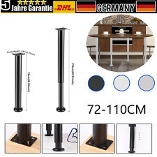 Tischbeine Eisen Optik 72-110cm Ø 60 mm Höhenverstellbar Tischfüße Stützfuß DHL