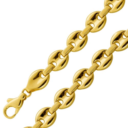 Bohnen marina armband - marina, gelbgold