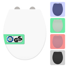 instmaier Toilettendeckel mit Absenkautomatik | TÜV geprüft | WC-Sitz | Oval