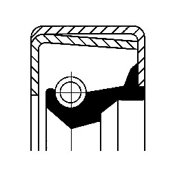 Corteco 12011403b seal - corteco, ring