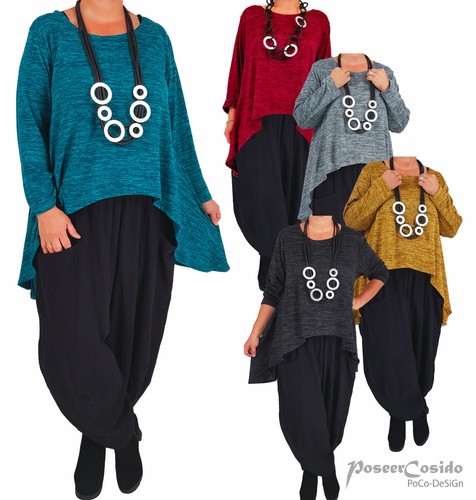 Poco lagenlook pullover tunika - lagenlook,