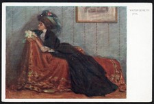 Viktor Stretti - Dame auf Chaiselongue