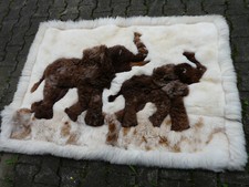 MANGEL Fell Teppich 140 x 100 Alpaca ? Elefanten Wandbehang gut vermutl. Equador