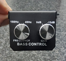 BASS-CONTROL SUBWOOFERWEICHE regelbar Pegelsteller ohne Strom für Chinch 