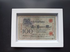 Alter Geldschein  100 Reichsmark von 1903 gerahmt