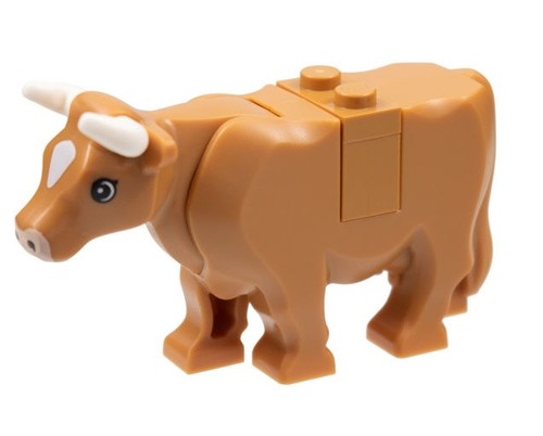 Lego medium nougat kuh - lego, (platte