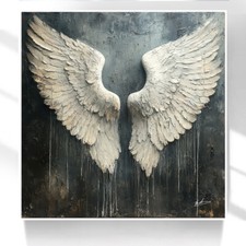 Leinwand Bild Engelsflügel Wanddeko Kunst Gemälde Wandbilder XXL Wohnzimmer 7321