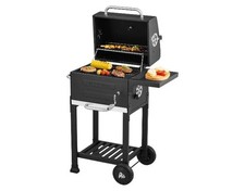 GRILLMEISTER Holzkohle-Komfortgrill Grill Mini »KANSAS« mit Warmhalterost