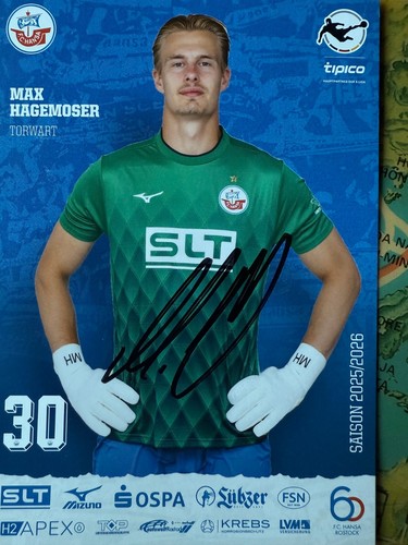 Autogrammkarte max hagemoser - max,
