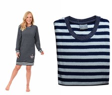 Damen Polar Frottee Nachthemd