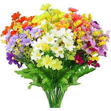 Künstliche Blumen, Balkonpflanzen, Kunstblumen, Kunststoff Blumen, Dekoration