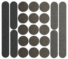 21x Reflektoraufkleber, Reflexsticker reflektierende Aufkleber schwarz reflecto