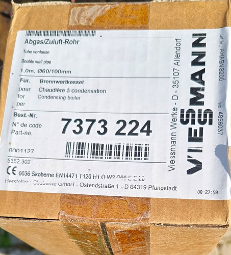 Viessmann abgas zuluft - viessmann, abgas/zuluft-rohr