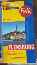 FALK City Map Stadtplan FLENSBURG Patentfaltung 22.Auflage April 2001 GeoData