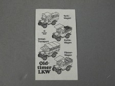 AUTOS: Oldtimer-LKW D 1989 - BPZ Möbel-Transport kurz