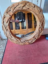 Spiegel Rund Groß Holz